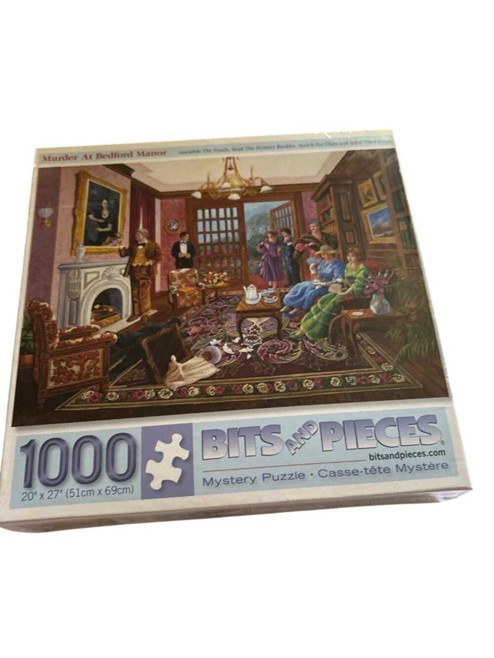Murder At Bedford Manor 1000-Piece Mystery Puzzle By Bits And Pieces 20" x 27" S